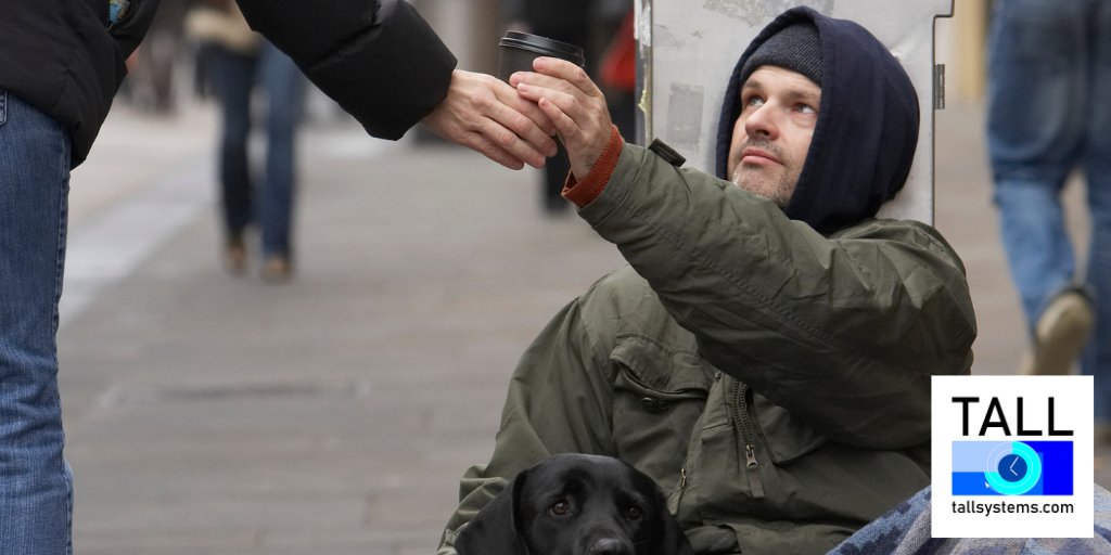 TALLSystemsCorp's tweet image. &quot;Sometimes it&apos;s easy to walk by because we know we can&apos;t change someone&apos;s whole life in a single afternoon. But what we fail to realize is that simple #kindness can go a long way toward encouraging someone who is stuck in a desolate place.&quot; — Mike Yankoski #homelessness