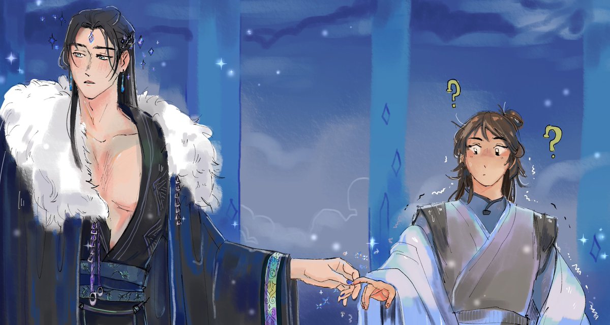 ketsal_'s tweet photo. when baby is cold but u gotta absorb ur dad’s martial aspect for seven days 
(っ´ω` )_♡_:(´〜`  ):

#moshang https://t.co/hu25McIsTA