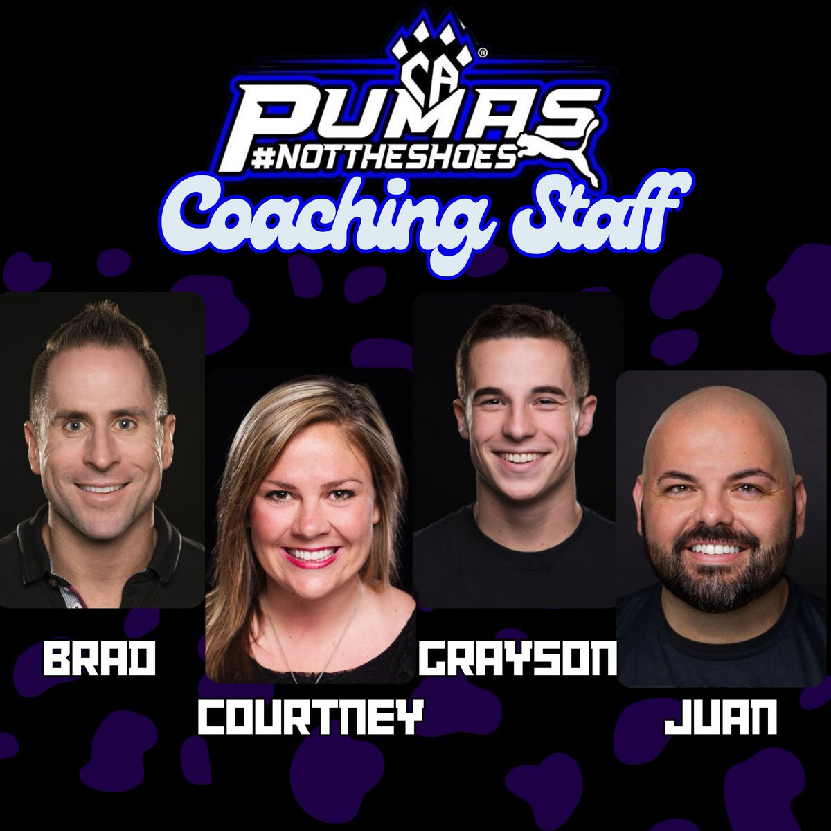 You aren't dreaming!!!💫🌜🌟🛌 Check out this Pumas coaching staff!

Have you had one of our awesome Pumas coaches before?
#FI4TW #nottheshoes #returnofthepumas #cheerathletics #theworldneedsmorecheer #thebestofthebest #cheerleading #cheerleader #cheer
