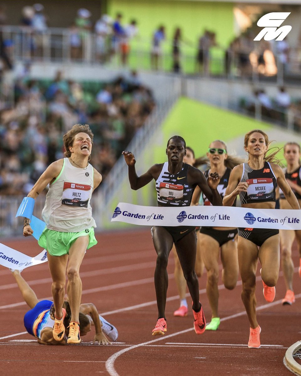WHAT. A. RACE.
 
@Nikki_Hiltz follows up their indoor U.S. title with #USATFoutdoors gold in the 1500m with a 4:03.10 victory and a 28.68 final 200m.
 
<a href="/athiiing/">Athing Mu-Nikolayev</a> finds herself at home in the 1500m with a 4:03.44 🥈 and <a href="/CoryMcGeeRuns/">Cory McGee</a> gets another World championship spot over 2022