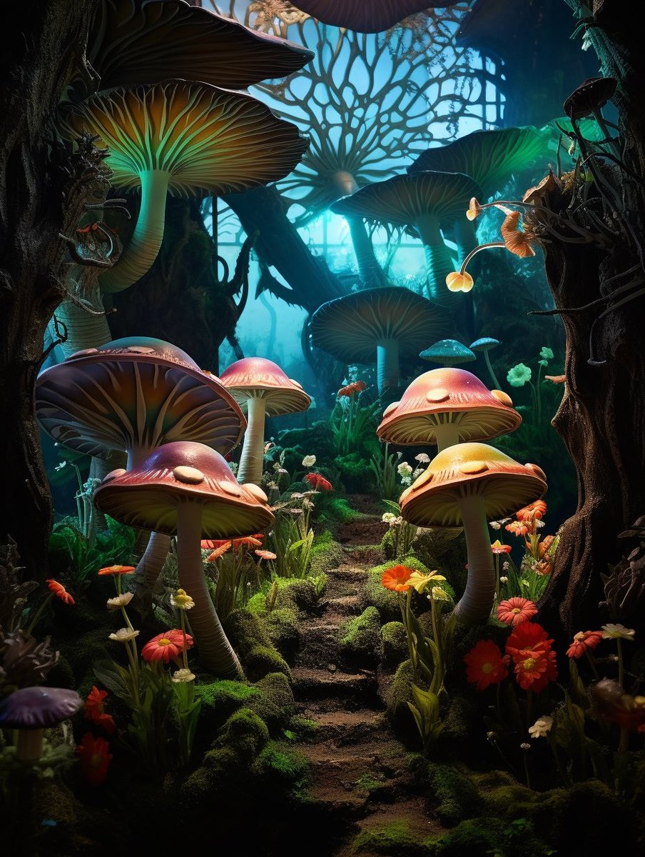 OSFWealthMRR's tweet photo. ✨🍄Enchanted Mushroom Forest🍄✨#ai #aiart #Promptshare #spiritual #magical #fairy https://t.co/ndqFTmeGc3