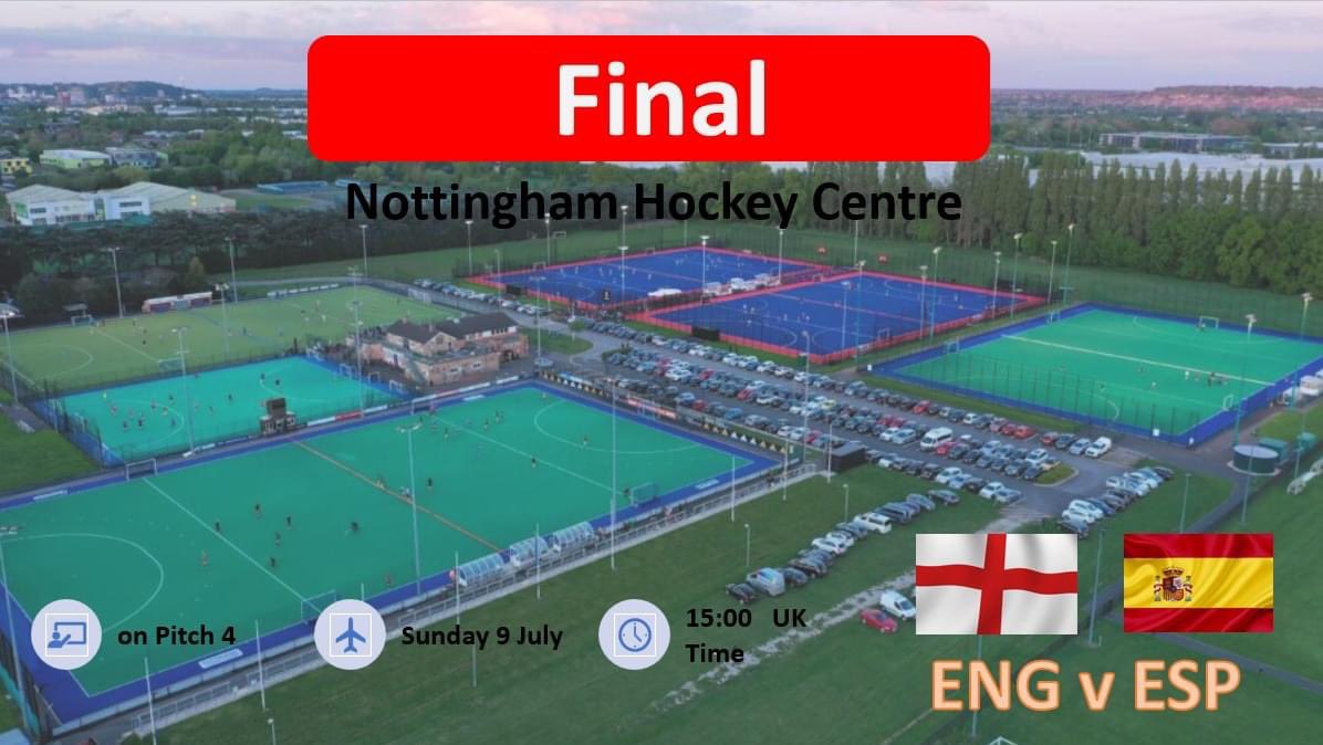 European hockey final !!
O45s England v Spain today at 3pm 🏴󠁧󠁢󠁥󠁮󠁧󠁿🏴󠁧󠁢󠁥󠁮󠁧󠁿🏴󠁧󠁢󠁥󠁮󠁧󠁿