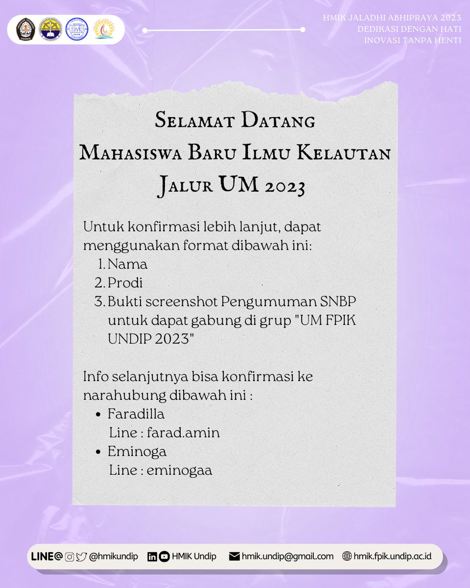 HMIK UNDIP tweet media