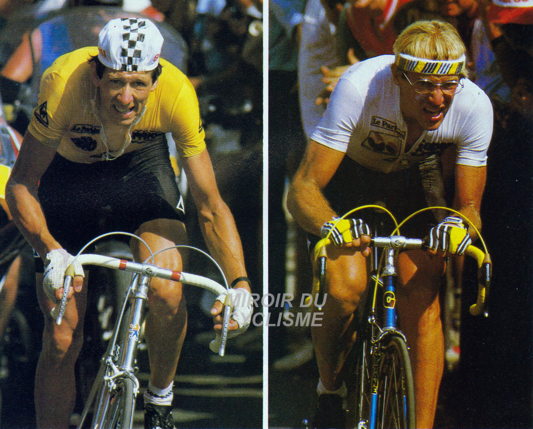 Miroir2Cyclisme's tweet photo. Le 2ème temps fort du #TDF1983. Le CLM (ITT) de 15 km du Puy-de-Dôme. Laurent Fignon, maillot blanc du meilleur jeune, reprend plus de 3' à Pascal Simon, handicapé par sa chute 5 jours plus tôt
📷 MC
#PascalSimon #LaurentFignon #PuydeDome #TDF #TDF2023 #cyclisme #cycling https://t.co/iWOocQd0OK