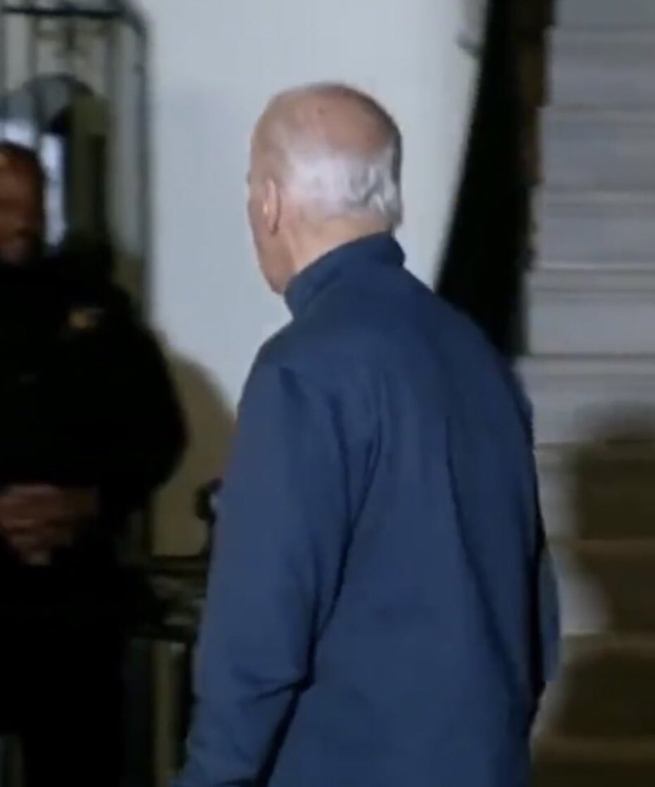leslibless's tweet photo. The Joe Biden at the beach yesterday had hair. The other Joe Biden at the White House doesn’t. https://t.co/FmikVRoDqc