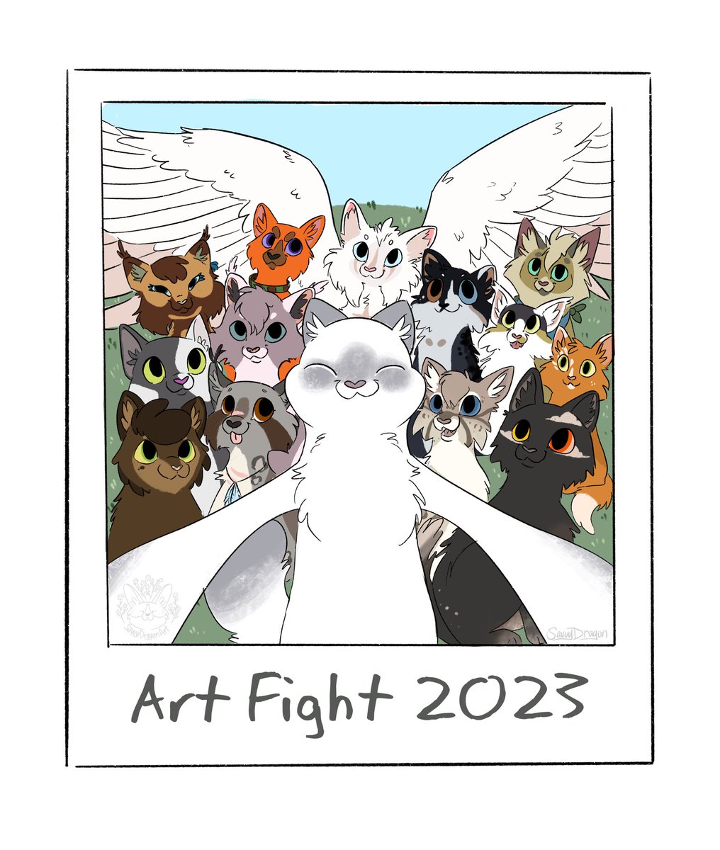 SavvyDragon's tweet photo. Ope here’s a bunch of cats I drew all day even tho it looks like I spent ten minutes on it https://t.co/l2lIlcC53v