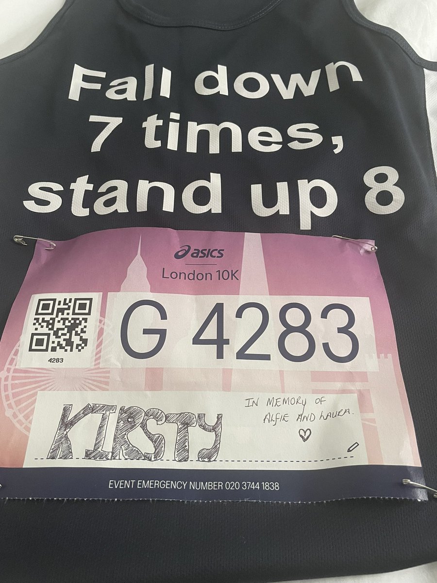 Kirsty_Louise04's tweet photo. Ruining #londonasics10k in memory of 2 very special people today.
6years today since that awful day and the memories of it never seem to fade.
Good luck to everyone running today π€π½
Kπ @ASICSUK
#MentalHealthAwareness #PTSDAwareness https://t.co/pfVb021SQ2