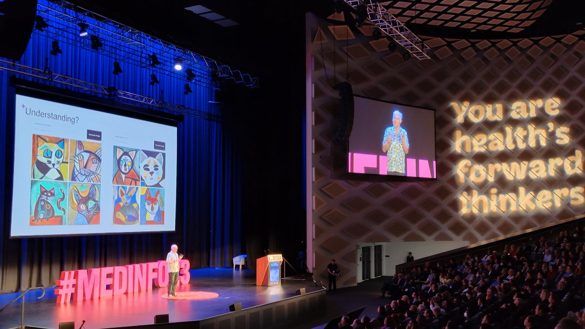 Daryl Cheng (@drdcheng) on Twitter photo Cat painted by Picasso vs Picasso painted by cat.
Understanding, reasoning, recognition & bias remain challenges.
Fantastic musings by <a href="/TobyWalsh/">Professor Toby Walsh FAA FTSE</a> on everyone's favourite topic of the moment - AI.
<a href="/TheInstituteDH/">Australasian Institute of Digital Health (AIDH)</a> #MEDINFO23 Cat painted by Picasso vs Picasso painted by cat.
Understanding, reasoning, recognition & bias remain challenges.
Fantastic musings by <a href="/TobyWalsh/">Professor Toby Walsh FAA FTSE</a> on everyone's favourite topic of the moment - AI.
<a href="/TheInstituteDH/">Australasian Institute of Digital Health (AIDH)</a> #MEDINFO23