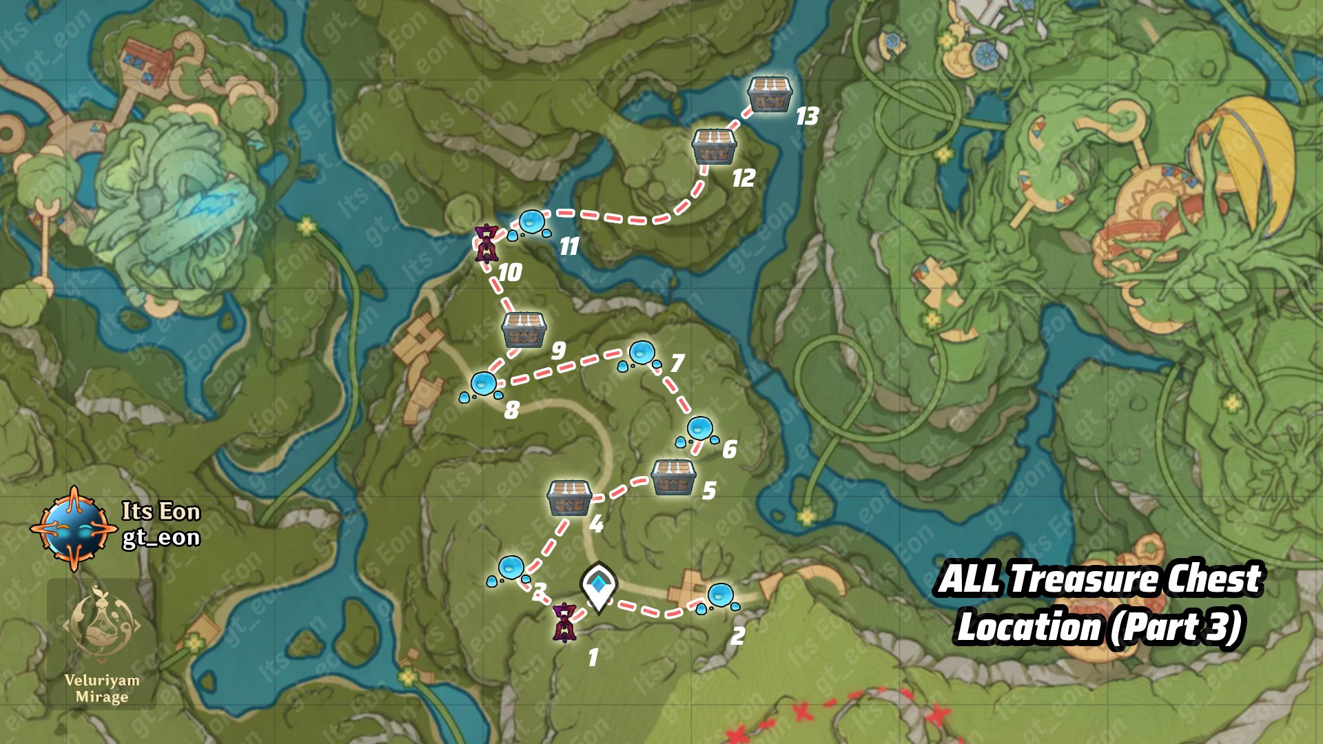 Its Eon on Twitter "And finally ALL TREASURE CHEST LOCATIONS