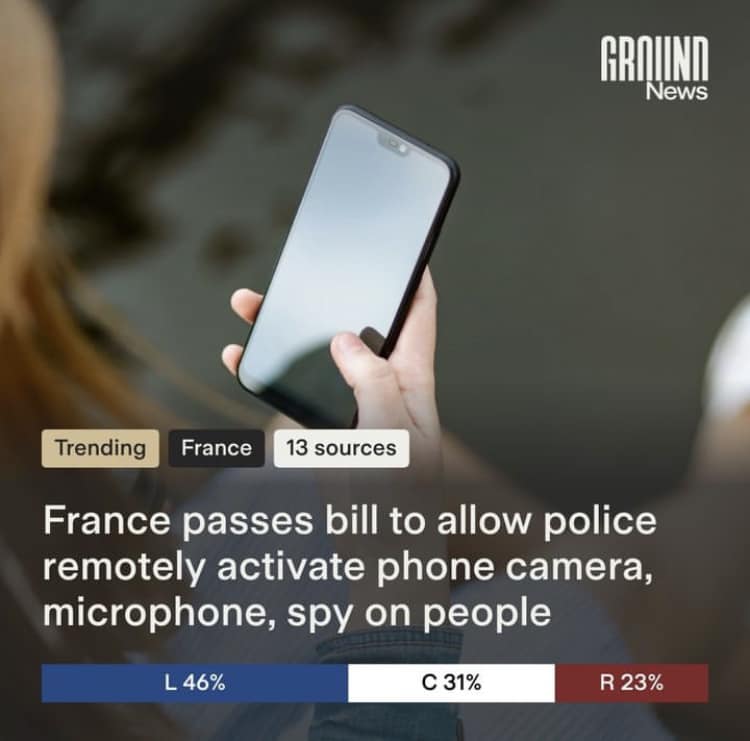 This will only result in more protests and riots in #France!

“French lawmakers have passed a law allowing the police to spy on suspects by remotely activating the camera, microphone, and GPS of their phones and other devices.” - Ground News

#FranceHasFallen #FranceProtests