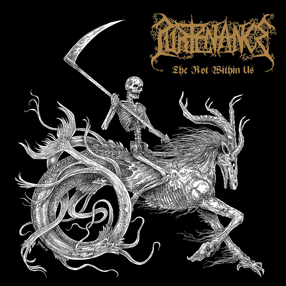 deadlystormzine's tweet photo. A dark, cold death metal ritual for all the damned, demons and ghosts! The cult of pure, mangy death! Recenze/review - PURTENANCE - The Rot Within Us (2023): https://t.co/FgMDiapjxT #deathmetal #purtenance #review .@XtreemMusic666 .@newmetalalbums1 .@orphe666 .@slawawasil2 https://t.co/ocQjEJMRWq
