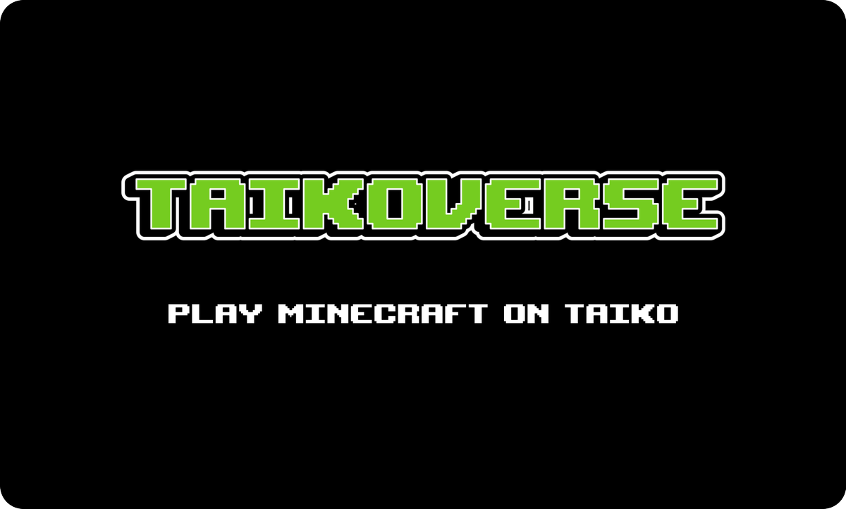 sporeforge's tweet photo. Today we are excited to share the launch of Taikoverse, a fully on-chain minecraft game. It's an Autonomous World running on Taiko inception layer. https://t.co/pLH5bLMgnZ