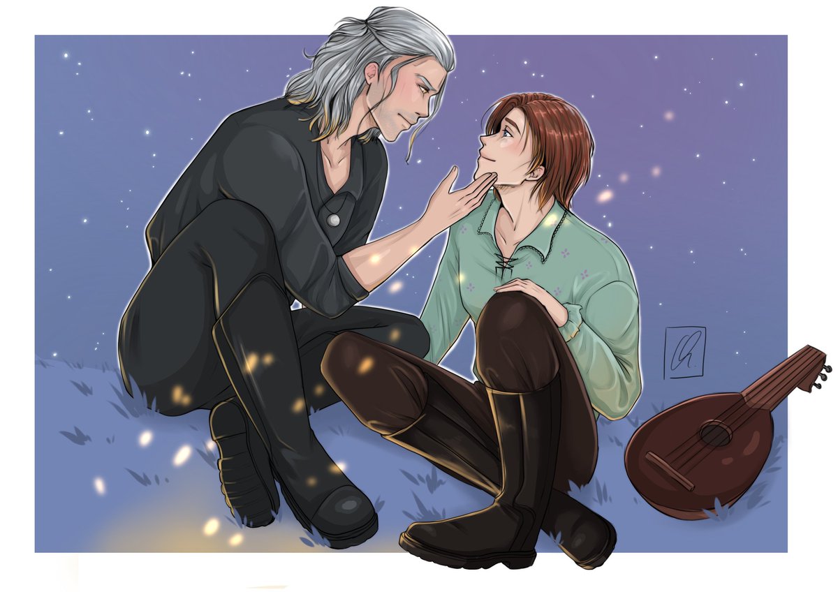 Redrew this scene from an illustration I did a few years back.

#Geraskier