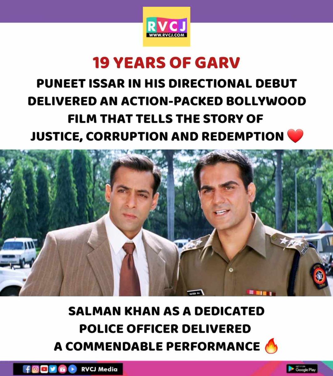 19 years of Garv

#garv #salmankhan #sohailkhan #puneetissar #rvcjinsta #rvcjmovies