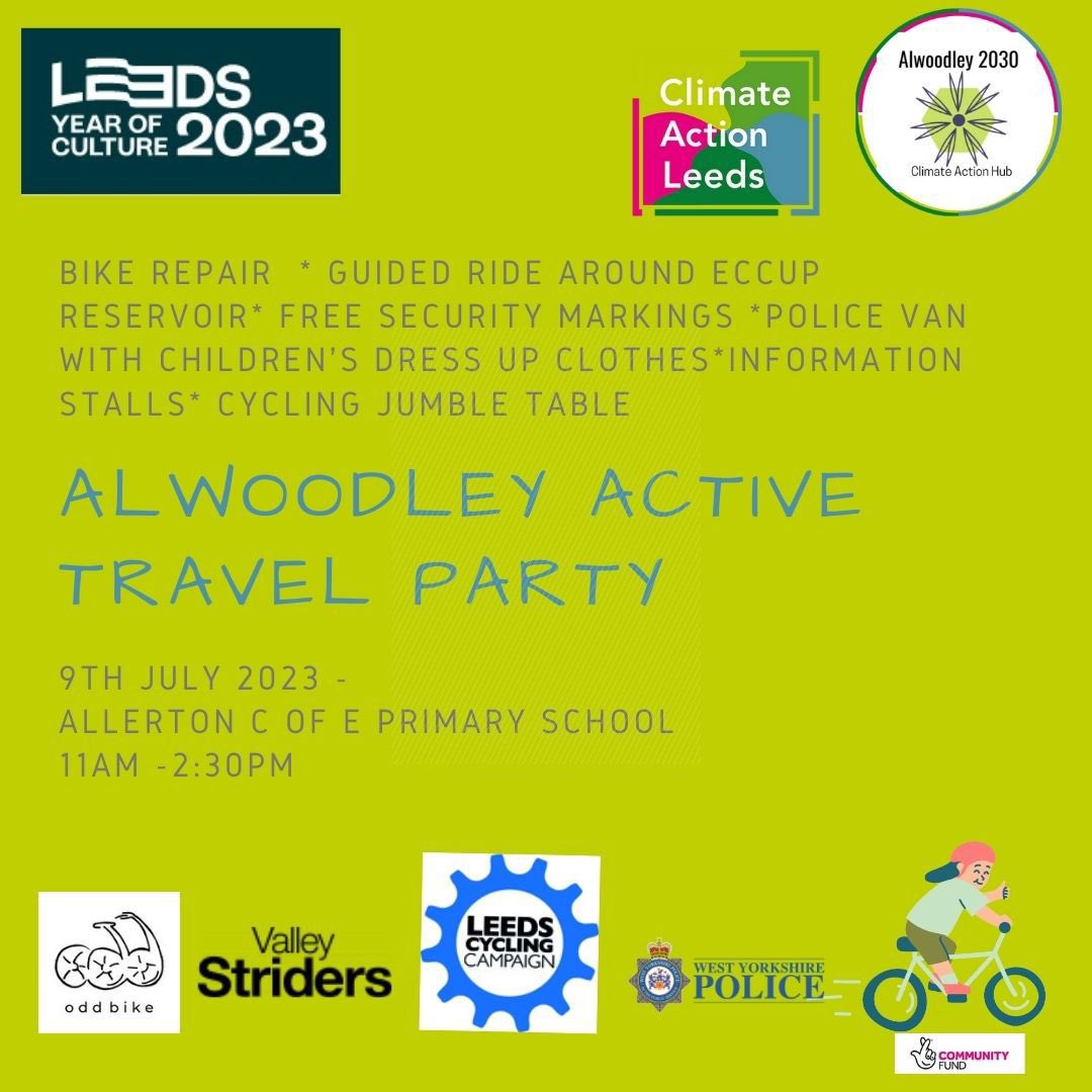 OddBike's tweet photo. Come along and see us #alwoodleyactivetravel @Alwoodley2030 @StridersCC https://t.co/KNdg99bfqu