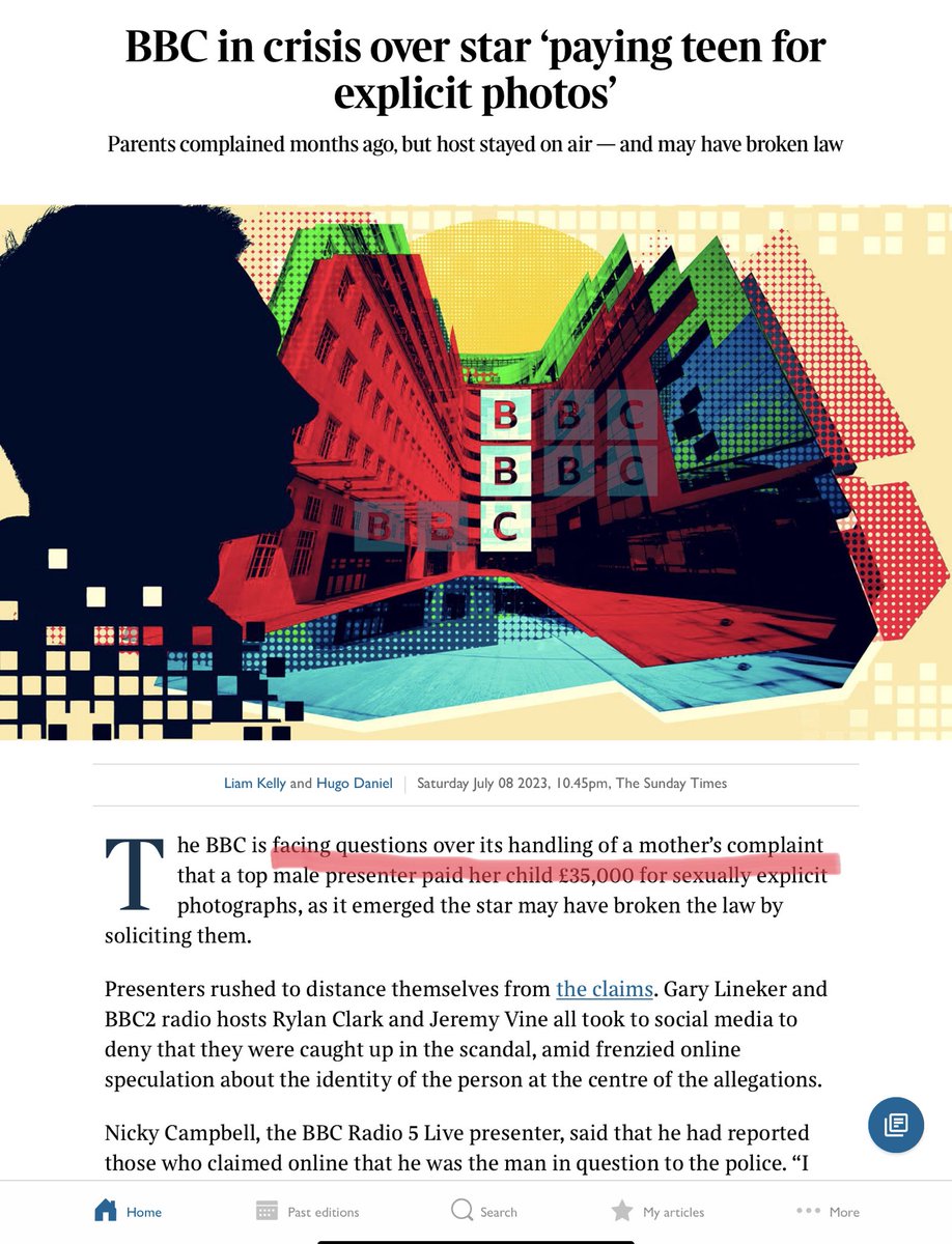 theoracle99's tweet photo. ⁦Why was BBC so slow? This angle on #bbcstar story resonates with me.

Why do organisations with serious, highly credible complaints, so often look the other way?If bosses faced consequences for cover ups fewer would happen which would dissuade others &amp; make the public safer. https://t.co/lH6IVXpiGG