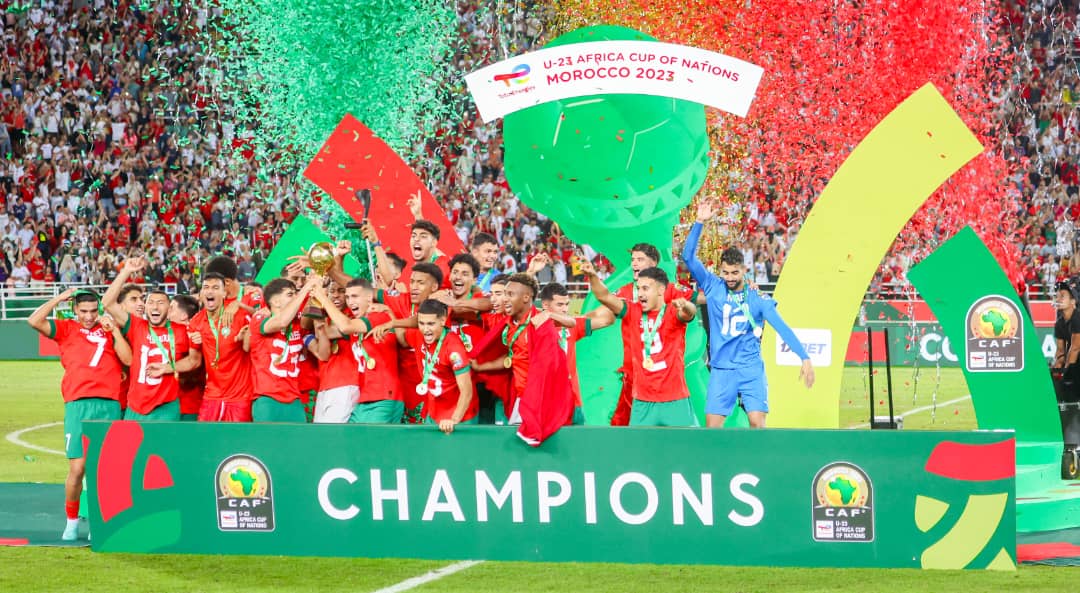 WiliamTchango's tweet photo. #Maroc
#CANU23CAFTOTALENERGIES2023

Voici les champions
Bravo aux Lions de l'Atlas espoirs ! https://t.co/9M3UHhC4A0