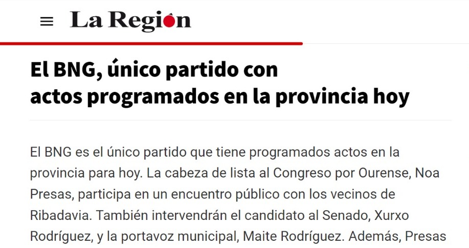 noaourense's tweet photo. Fronte ao bloques Sánchez-Feijóo que fan unha campaña mediática por arriba na que Galiza non existe, no @obloque estamos decididas a 𝐟𝐚𝐥𝐚𝐫 𝐝𝐨 𝐪𝐮𝐞 𝐢𝐦𝐩𝐨𝐫𝐭𝐚 𝐚 𝐆𝐚𝐥𝐢𝐳𝐚 𝐞 𝐎𝐮𝐫𝐞𝐧𝐬𝐞 cunha 𝐜𝐚𝐦𝐩𝐚𝐧̃𝐚 𝐢𝐧𝐭𝐞𝐧𝐬𝐚, de 𝐫𝐮́𝐚 #ParaQueOurenseConte https://t.co/SRJDHriRFW