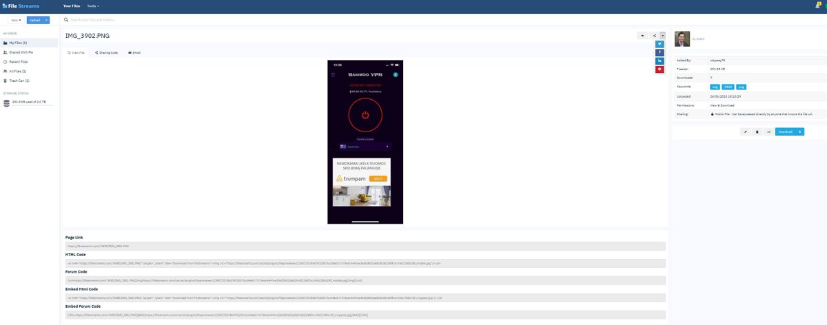 passdropit's tweet image. In case you are looking for an alternative to #Dropbox or #Google Drive, I can strongly recommend Filestreams.com
They have free storage plans up to 5 GB. It's so easy to share your files on social media. Definitely worth a try.

#FileSharing   #filestorage
