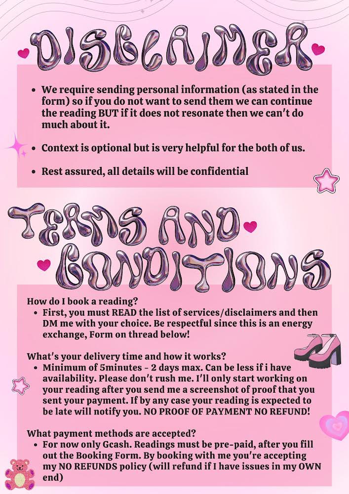 MayonizTarot's tweet photo. — Welcome to our safe space:>

Im Eunice and I am new to readings, I look forward to having you as my client and best friend/s😋

Form on thread^3^

tarot ph astrology tarot card  mang huhula hula love reading future witchph https://t.co/dvixtzOdEv