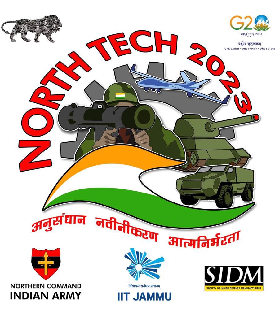 To further give impetus to #CapabilityDevelopment and #Aatmanirbharta, #NorthernCommand, #IndianArmy is gearing up for #NorthTech 2023 from 11-13 Sep 2023 at #IITJammu and partnering with #SIDM.