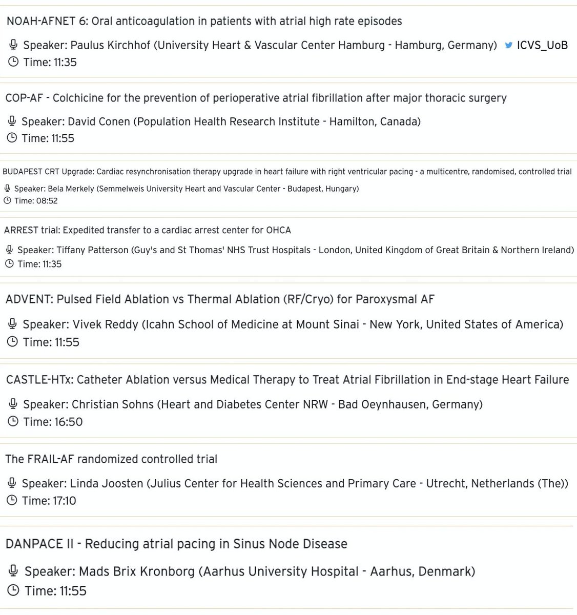 joselmerino's tweet photo. Exciting Hot Line trials to be presented at the #ESC2023 congress about arrhythmia and EP: NOAH-AFNET, COP-AF, BUDAPEST-CRT, ARREST, ADVENT, CASTLE-HTx, FRAIL-AF, and DANPACE II.  @EHRAPresident @DavidDuncker https://t.co/g1aJbdoxpA