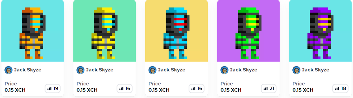 XchSkyze's tweet photo. GM CHIA CITIZENS🌱💚

I only have this "special" left in my wallet at 0.15 $XCH for each NFT. And one reaper at 1.1111 $XCH

https://t.co/QWXkYBa5e1
https://t.co/FYU74jUHXl
https://t.co/yAPesFWi1I
https://t.co/gMAzZFEMOr
https://t.co/Bxflj8cVoE
THE REAPER
https://t.co/z6lXMwscHp https://t.co/1fXknG3VAJ