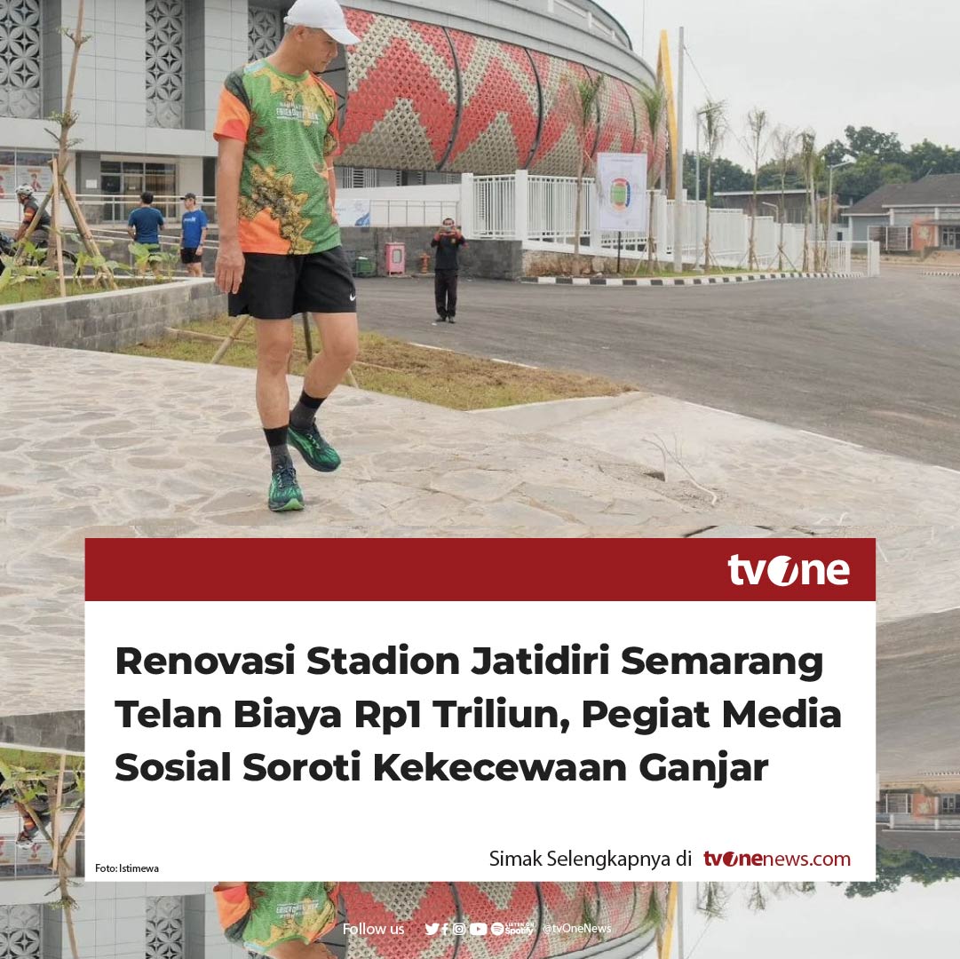 tvOneNews's tweet photo. Pegiat media sosial Bachrum Achmadi mengomentari soal renovasi Stadion Jatidiri Semarang yang tidak ramai dibicarakan seperti wacana renovasi Jakarta International Stadium (JIS).

“Renovasi Stadion Jatidiri Semarang telan biaya Rp1 Triliun, hasilnya hancur & remuk, kata Ganjar Gub Jateng,” ujar Bachrum, dikutip Suara Liberte dari akun Twitter @bachrum_achmadi pada Sabtu (8/7/2023).

“Tapi ga ada tuh geger beritanya macam JIS. Ga ada tuh menteri kabinet pak Jokowi rame-rame bilang tidak standar FIFA & harus direnovasi!” ujar Bachrum.

Simak berita selengkapnya hanya di https://t.co/pPGxc1QNXn
#SoftNews_Olahraga #NewsOne #CariBeritaditvOne #PegiatMediaSosial #BachrumAchmadi #StadionJatiDiri #GanjarPranowo #Semarang