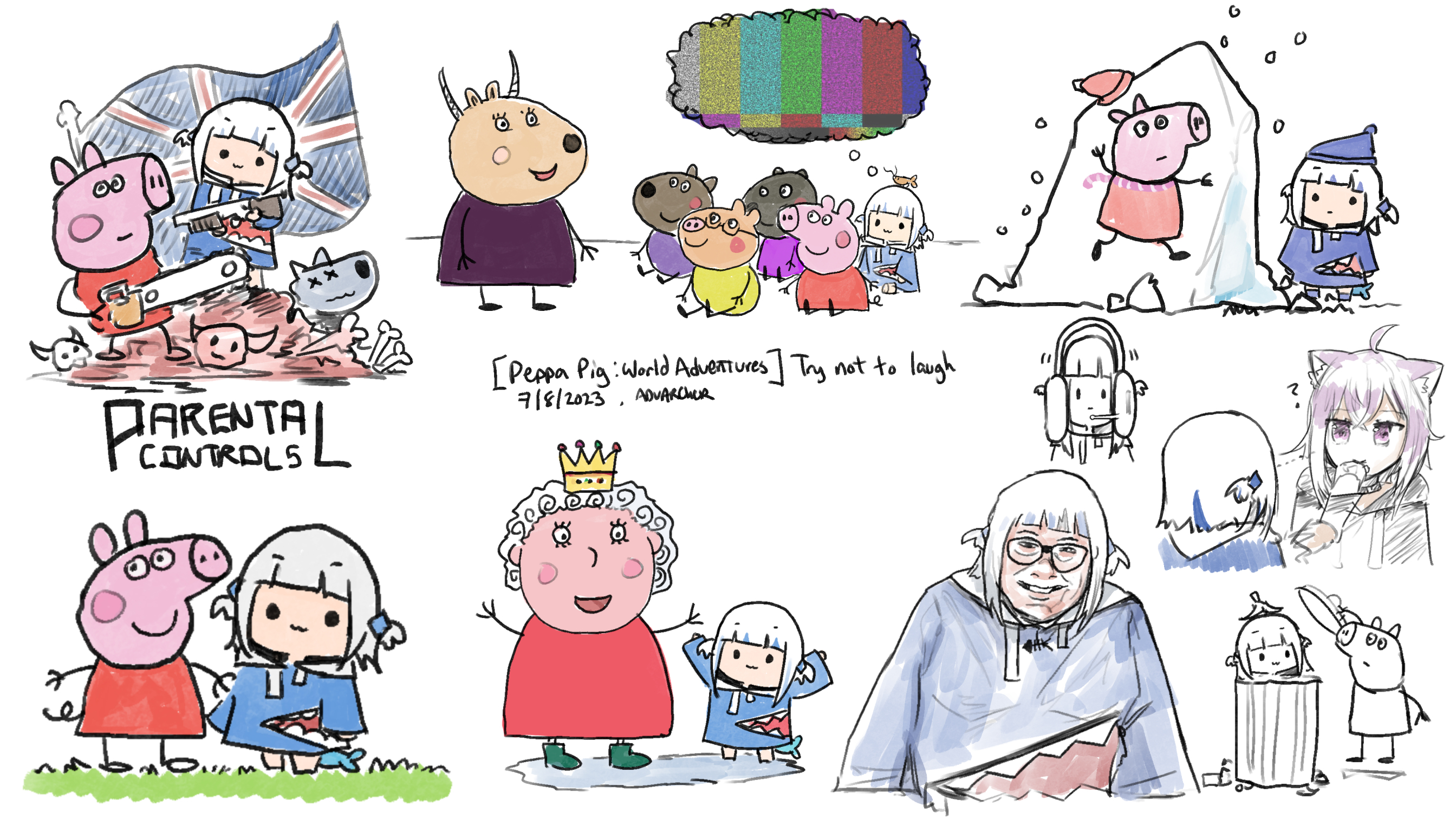 Doodle peppa pig sales
