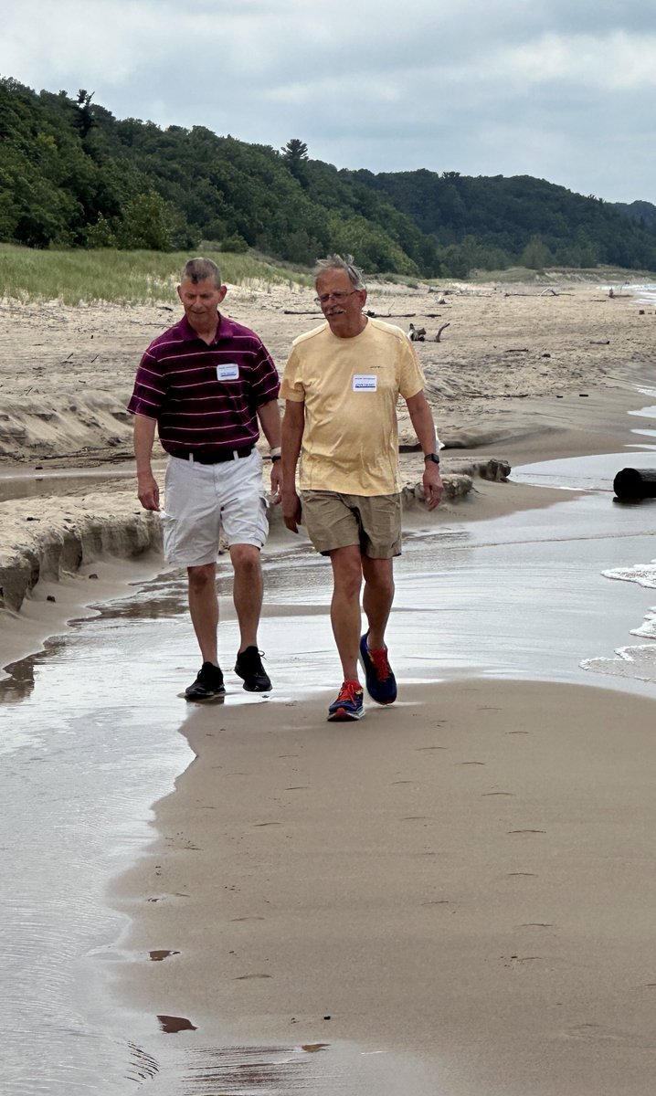 johnswart's tweet photo. Saturday #JohnWanders took a nostalgic trip back to Bridgman, MI for a family reunion. Got in a Weko Beach walk with brother Ken, a walkthrough of his family home, and a good talk with brothers Ken, Don, and Ray. (@shwise00 photos) https://t.co/RrwIFgi0NU