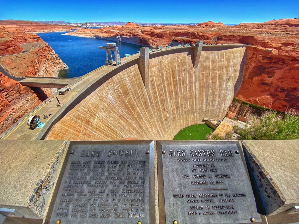 Glen Canyon Dam.
#Arizona
#hiking
#photography
#Art  
#weekend  
#nature
#Nevada