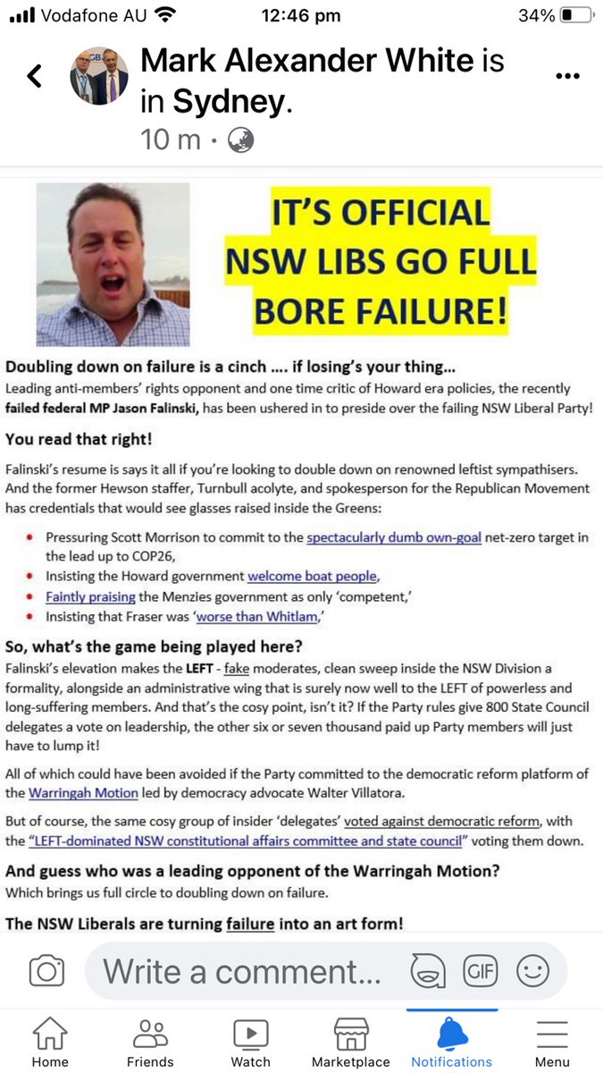 TimjboAU's tweet photo. OMG .. NSW Libs pick failed MP as party leader to go full #Photios #Turnbull moderate woke. Everything is shifting towards the extreme left greens..
#LiberalNSW #NSW2023 https://t.co/bSj3RZJgTb