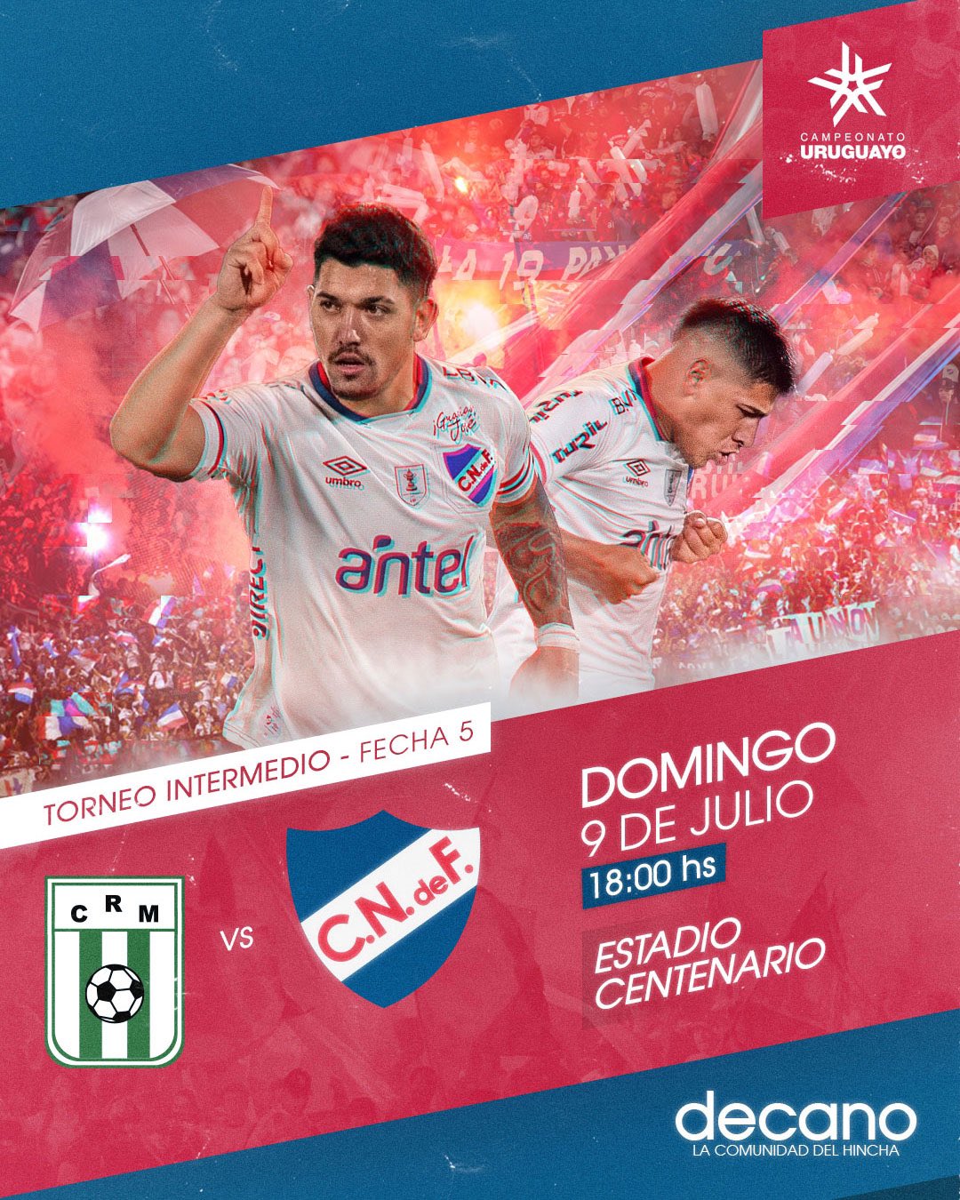 Hoy juega el Decano del fútbol uruguayo. Nacional Nacional #ElClubGigante  🇳🇱