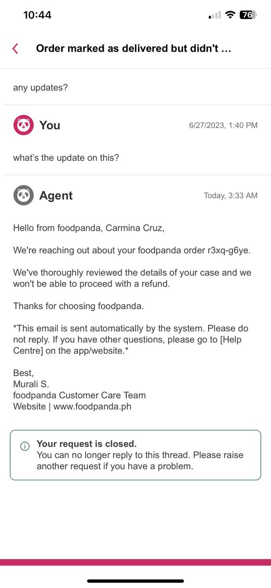 kanachopp's tweet photo. @foodpandaPH free delivery kasi di niyo naman dinedeliver yung food tapos ayaw niyo i refund kahit wala naman food na deliver ano harapang pagnanakaw lang? proof of delivery is a wall at asan yung food beshy? 2k din natangay niyo https://t.co/jbdiIollGB