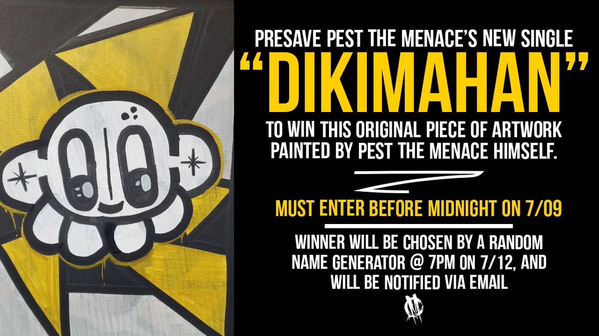 Enter to win this painting! Presave my new song 'Dikimahan' before midnight on 7/09 to enter. Link >> distrokid.com/hyperfollow/pe…
#pnwhiphop #undergroundhiphop #boombap