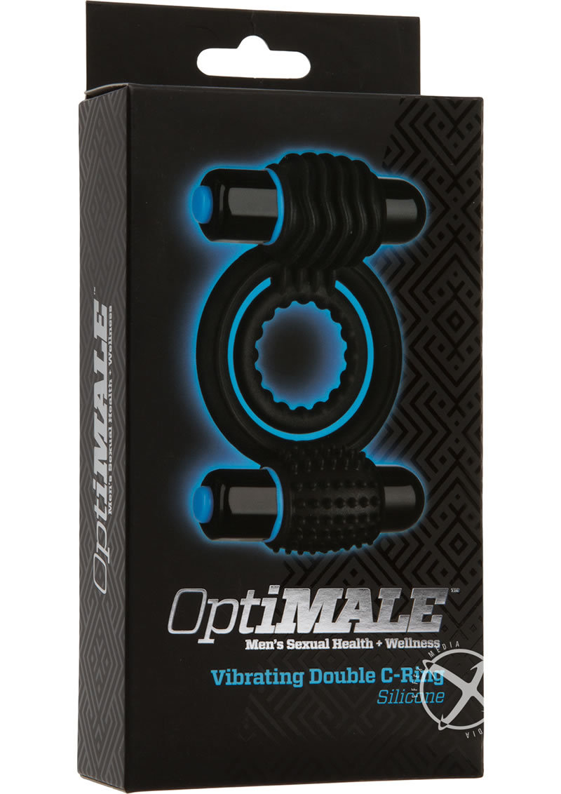 VividAdultStore's tweet photo. OPTIMALE SILICONE VIBRATING DOUBLE COCK RING WITH DUAL BULLETS - BLACK https://t.co/EnLl6Z7HSf | The dual bullets in textured sleeves target multiple erogenous zones: clitoris, anus, and testicles. The waterproof push-button bullets boast 10 unique functions and are removable. https://t.co/9pFpBs7OZK