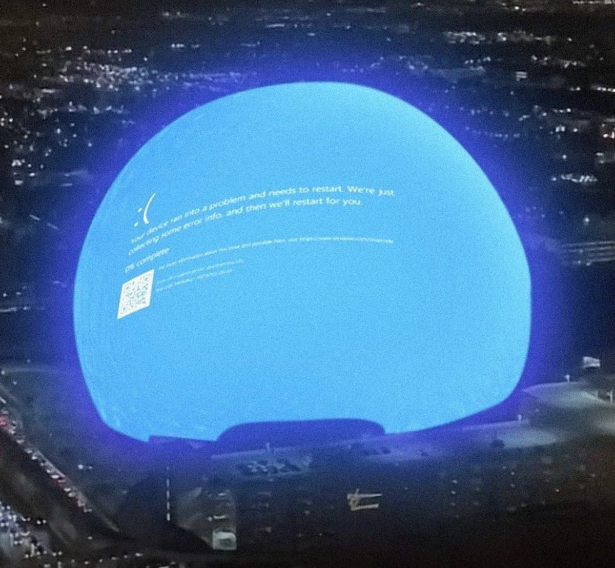 La pantalla azul de la muerte más épica en mucho tiempo