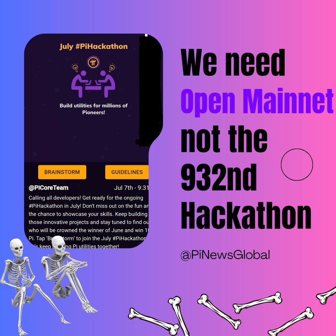 PiNewsGlobal's tweet photo. @PiNewsMedia No, I will mine again when there is a clear date for the Open Mainnet.
We love Pi, but Pi must love us too. Four and a half years is a long time๐คทโโ๏ธ
I won't give up Pi, but this is my contribution to the #PiProtest
@PiCoreTeam @nkokkalis @Chengdiao #PiNetwork https://t.co/mMTY6yzcAj