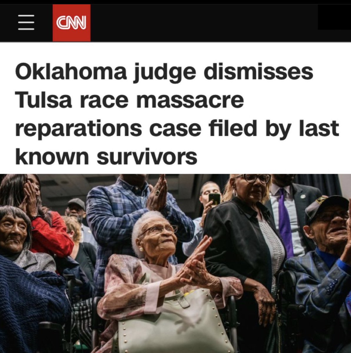 An Oklahoma judge dismissed the reparations lawsuit filed by Lessie Benningfield Randle, 108, Viola Fletcher, 109, and her brother, Hughes Van Ellis, 102, the last three known survivors of the Tulsa race massacre. America has $70 Billion for Ukrainians in conflict with Russians…