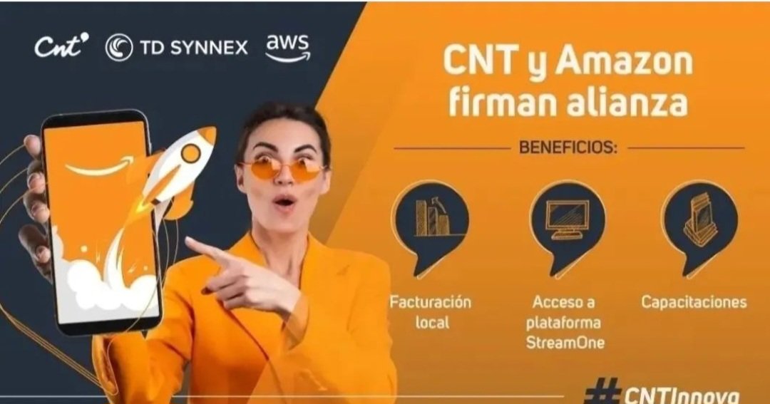 luisantonio_r's tweet photo. La @CNT_EC y AMAZON se aliaron para brindarte facturación local, acceso a plataforma StreamOne y capacitaciones para así entregarte más beneficios.
#CNTInnova #RentabilidadSocial #CámbiateaCNT #Beneficios #Ventajas https://t.co/CmIOmRECiY