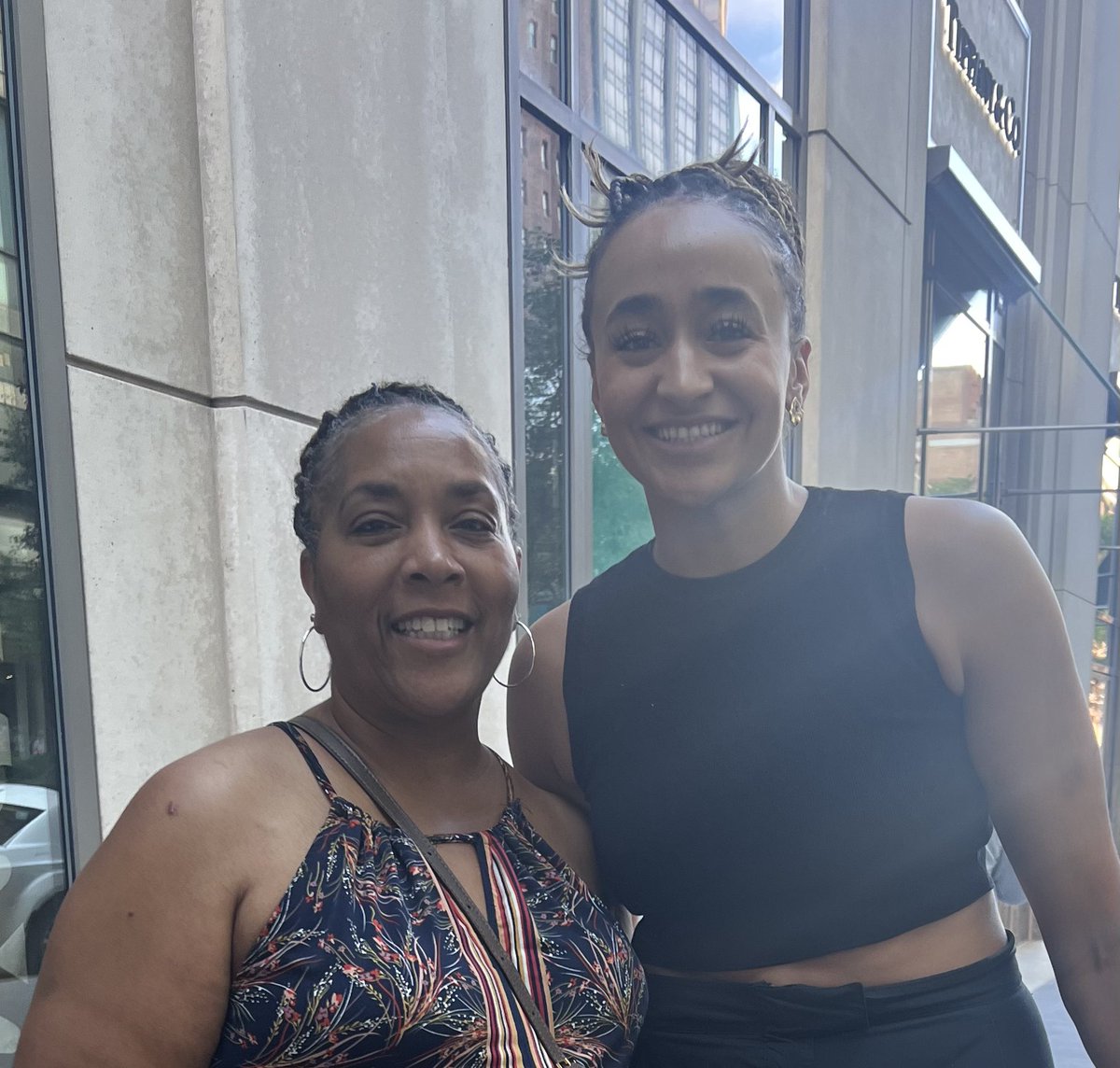 Ran into Haley Jones in Chicago! Great person on and off the court! #basketballmom4ever