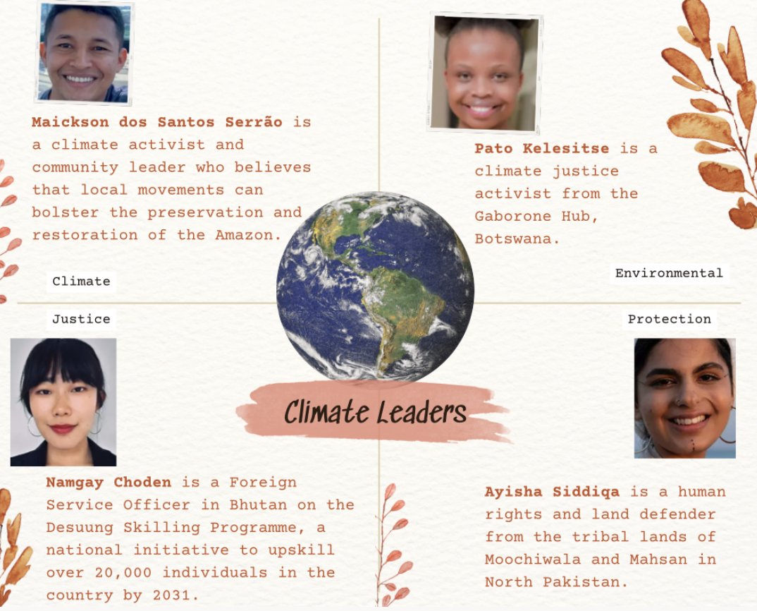 Are you inspired by activists from around the world fighting climate change? 🌍 Let's celebrate the courageous people who are leading the way for a healthier future. 💚 Check out this amazing collage of climate leaders and let's show support and admiration! #ClimateLeaders🌱🔥