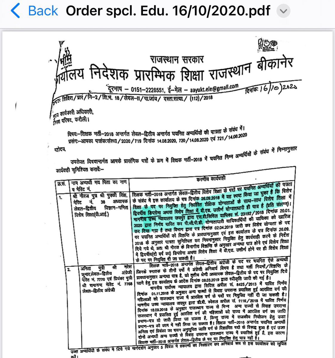 #diploma_graduation_level2_में_शामिल_करो
बीकानेर निदेशालय के आगे 15 दिन से #विशेष_शिक्षकों का धरना चल रहा है। 
सरकार व संबधित अधिकारियों से अनुरोध है कि हमारी जायज मांग को मानते हुए #लेवल2 में शामिल किया जाए।
<a href="/kana_ias/">Kana Ram</a>
<a href="/DrBDKallaINC/">Dr. Bulaki Das Kalla</a> 
<a href="/RajCMO/">CMO Rajasthan</a> 
<a href="/ashokgehlot51/">Ashok Gehlot</a>