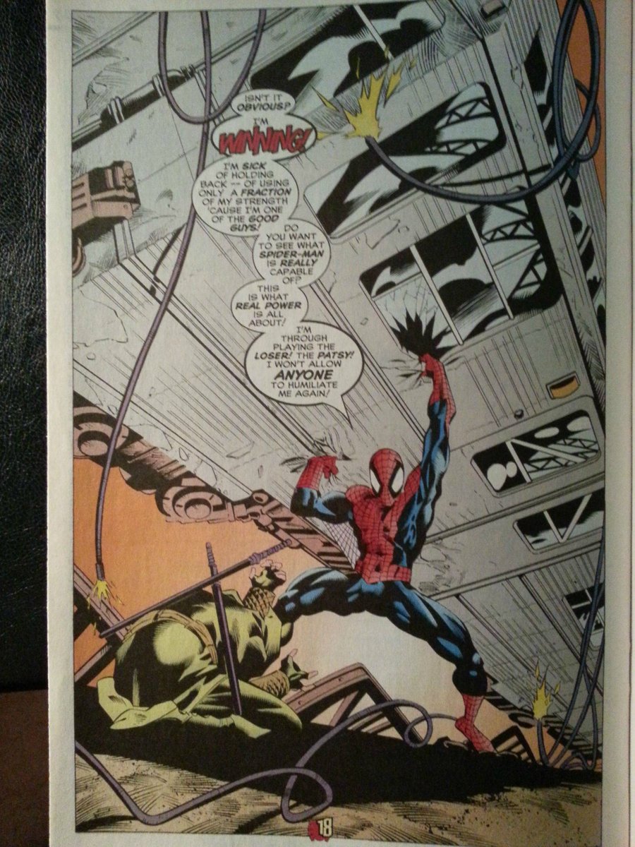 Zach_Dyer's tweet photo. @SouloHippy @Methodz Spiderman holds back all the time. In the comics he's stronger than MCU Thor https://t.co/QH5e8ifwk1