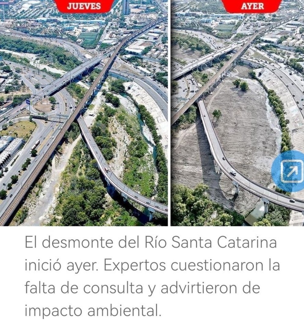 catrina_nortena's tweet photo. #ChiapasEsClaudia 
🚨 Saben si los ambientalistas de Televisa como @EugenioDerbez y @katedelcastillo van a ir a Monterrey a protestar después de que @samuel_garcias hizo un tremendo ECOCIDIO en el Río Santa Catarina, que es el Pulmón más importante de la ciudad... https://t.co/XMXq5pf4t5