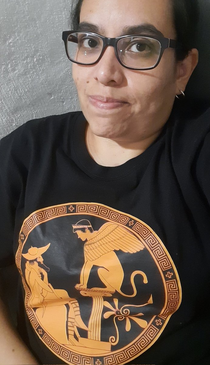 LaHijaDeJefte's tweet image. Hoy es día de lucir mi playera de #Edipo y la #Esfinge.
#MitologíaClásica