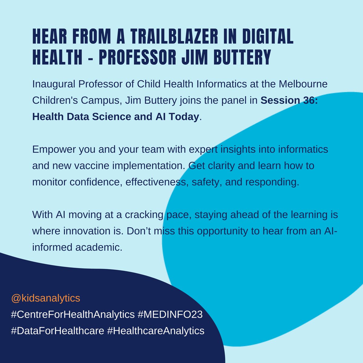 #CentreForHealthAnalytics #MEDINFO23 #DataForHealthcare #HealthcareAnalytics