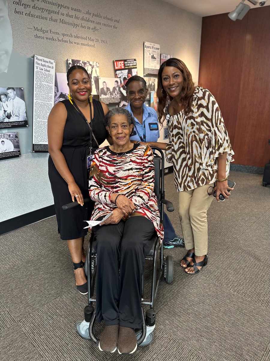 JMAA (@jacksonairports) on Twitter photo Myrlie Evers-Williams sharing her most cherished memories of her late husband, #MedgarEvers, with first female CEO, Rosa Beckett and Reena Evers-Everett as while admiring the Medgar Evers Pavilion at JAN. Truly a moment we'll never forget. ✈️💙 <a href="/MMEI63/">Medgar&MyrlieEversInstitute</a> #Legacy #JacksonMS #FlyJAN Myrlie Evers-Williams sharing her most cherished memories of her late husband, #MedgarEvers, with first female CEO, Rosa Beckett and Reena Evers-Everett as while admiring the Medgar Evers Pavilion at JAN. Truly a moment we'll never forget. ✈️💙 <a href="/MMEI63/">Medgar&MyrlieEversInstitute</a> #Legacy #JacksonMS #FlyJAN