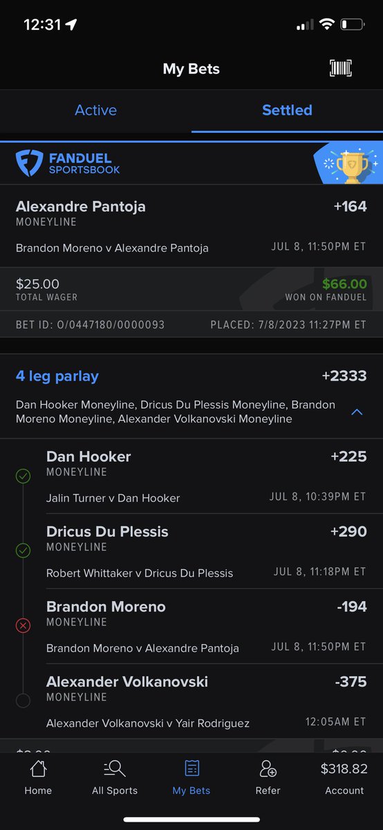 tWeeklyWager's tweet photo. Almost binked but we were saved with a hedge https://t.co/LHQ9XDGLev