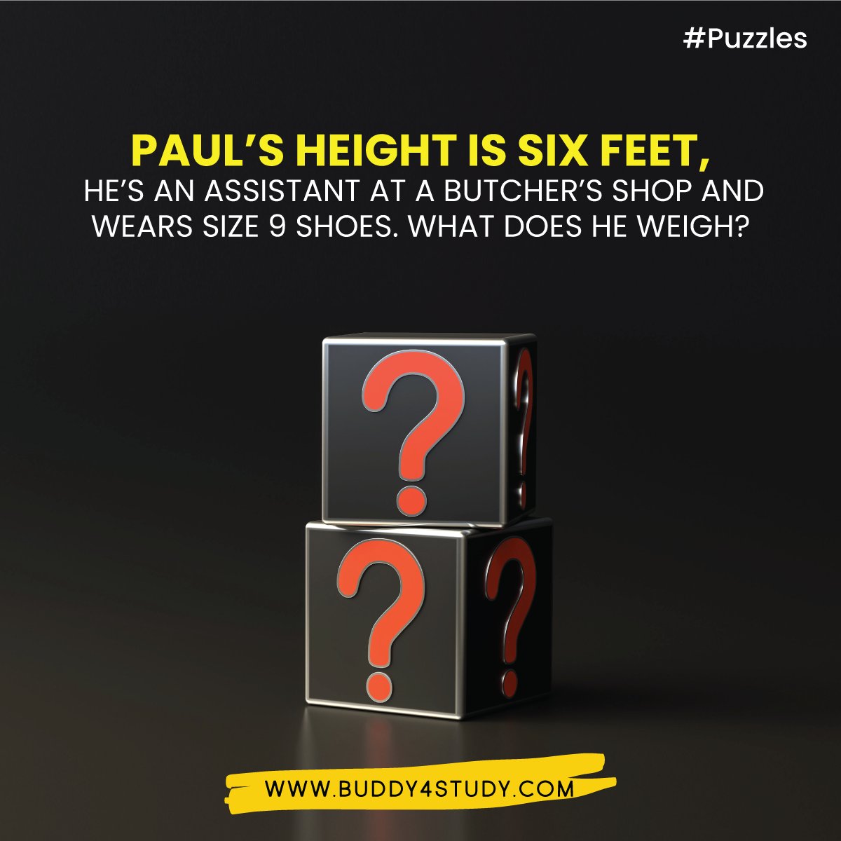 Buddy4Study's tweet image. Hint: He receives money whenever he weighs.
#Brainteaser #Mindgame #LogicalReasoning #EducationforAll #Puzzle £FunLearning #Buddy4Study